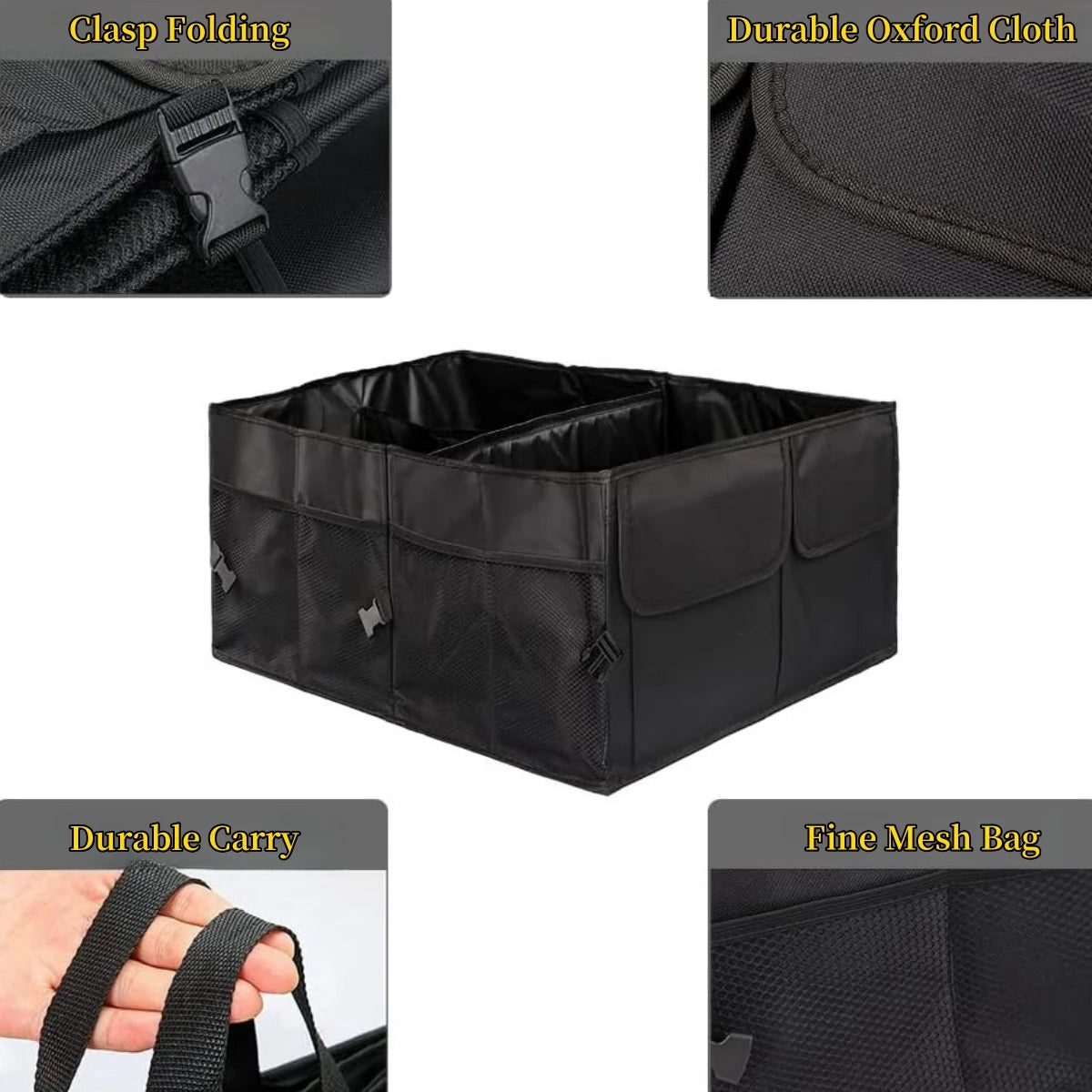 Novalya™ | Organisateur de coffre pliable Premium
